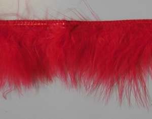 Fransen Federn Marabou 7.5cm (10 m), Rot